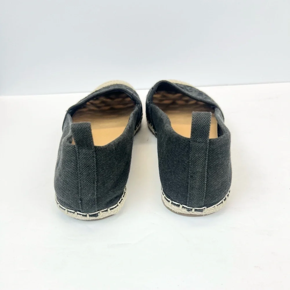 Tommy Bahama Selena Eyelet Espadrille Flats Women’s Size 8M Black and Tan